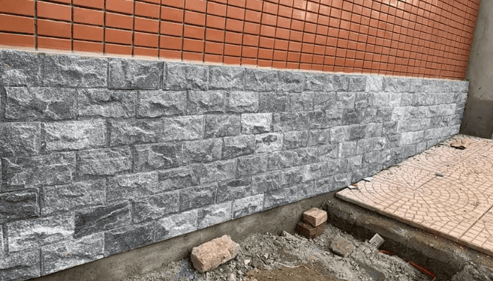 ứng dụng của gạch cẩn mỏng là dùng để xây tường