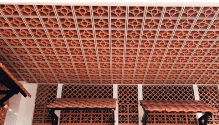 Gạch hạ uydi được dùng để thông gió trên trần nhà