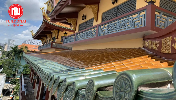 Ngói lợp âm dương trong kiến trúc chùa tại Việt Nam