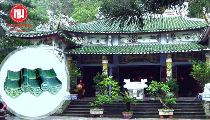 ngói âm dương nâng cao tính thẩm mỹ cho đền chùa