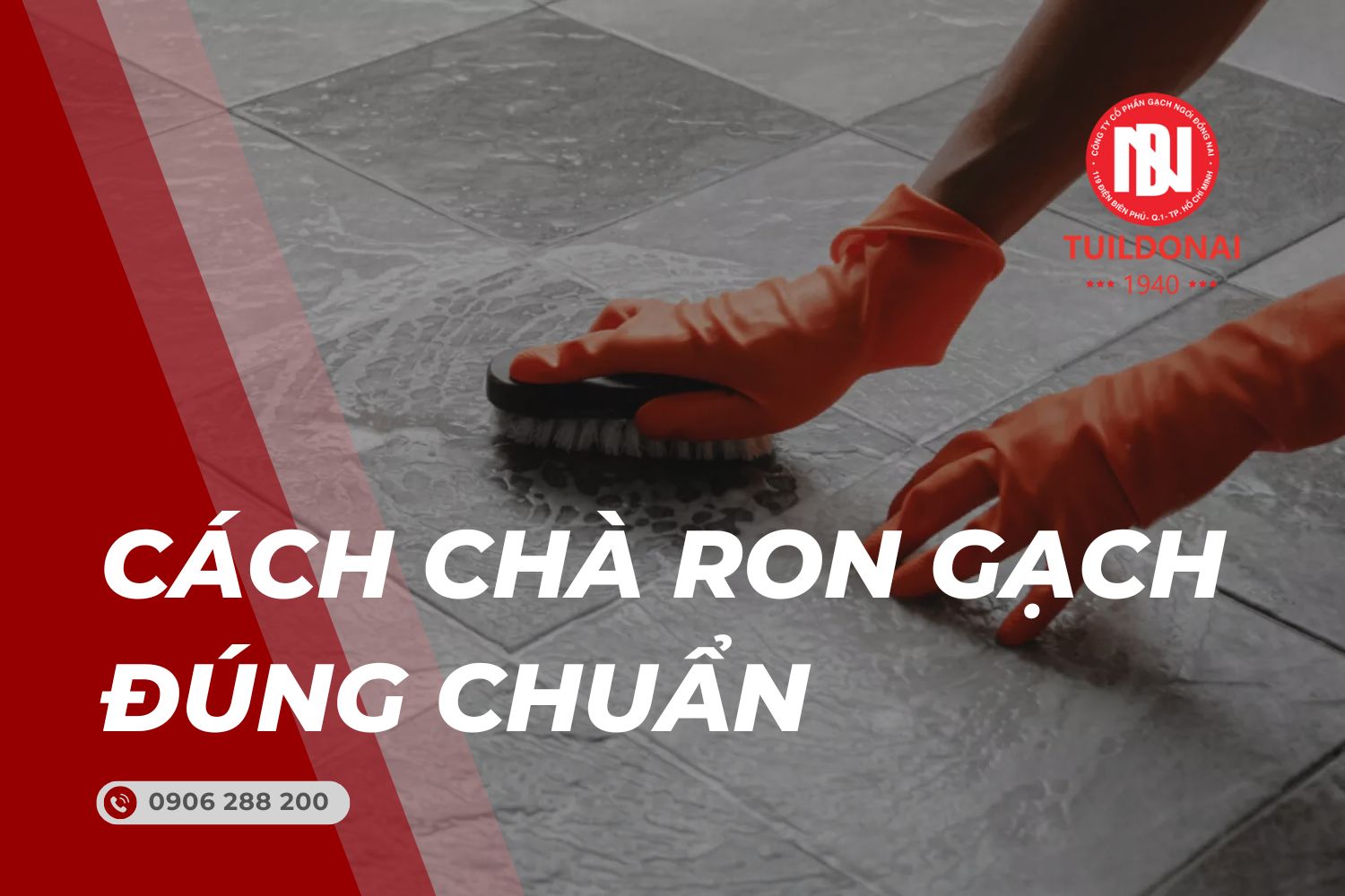 Cách chà ron gạch