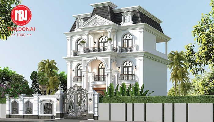 Mẫu mái ngói Mansard tân cổ điển