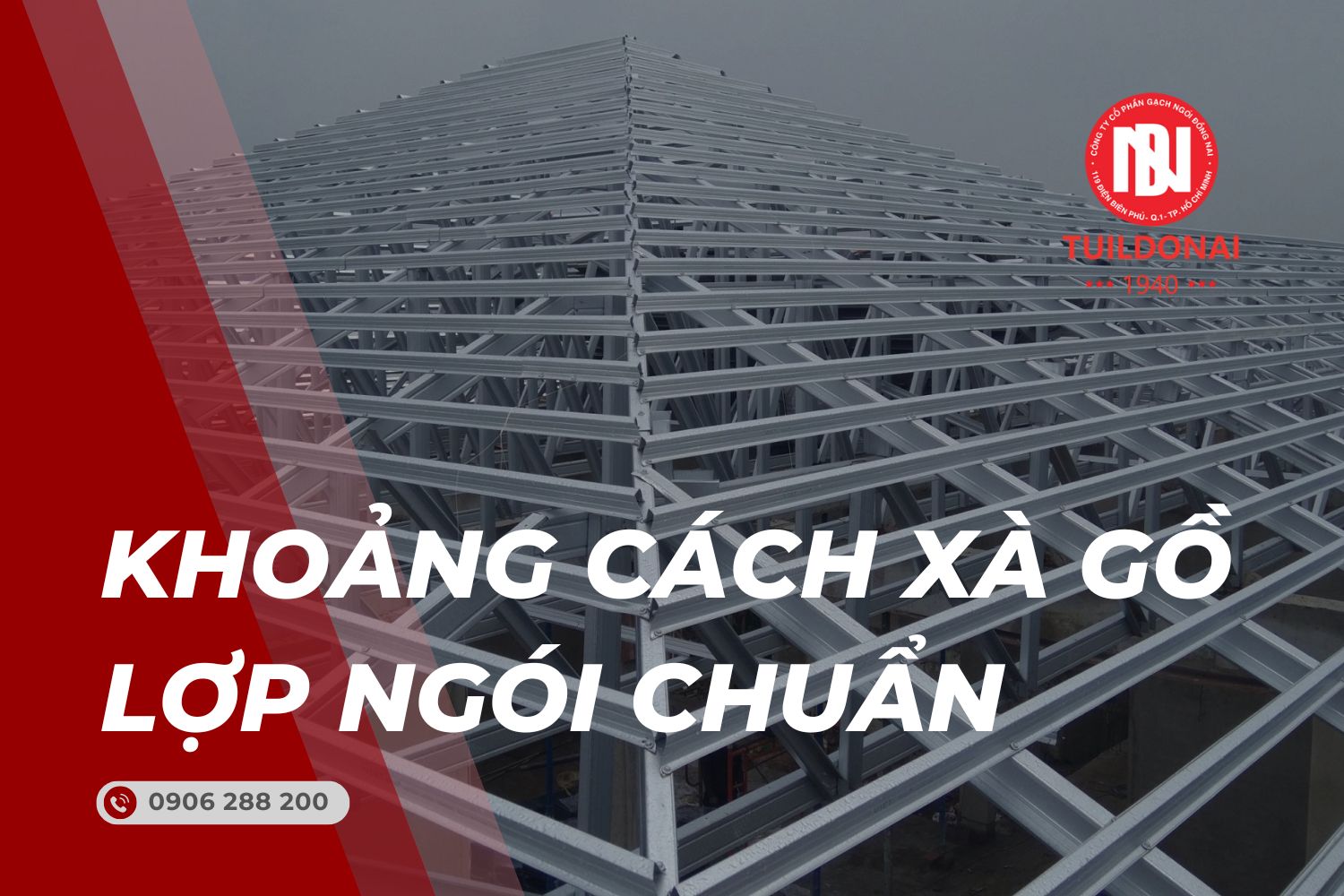 Khoảng cách xà gồ lợp ngói