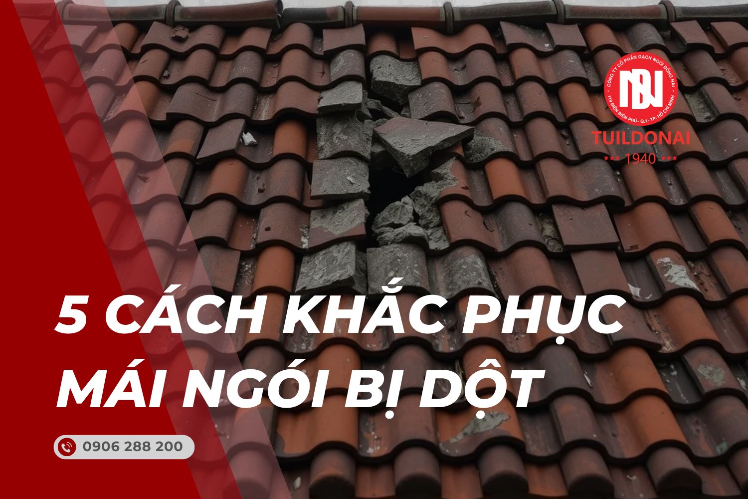 Mái ngói bị dột