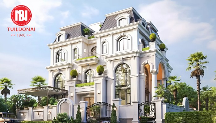 Mái Pháp Mansard kết hợp vòm cung