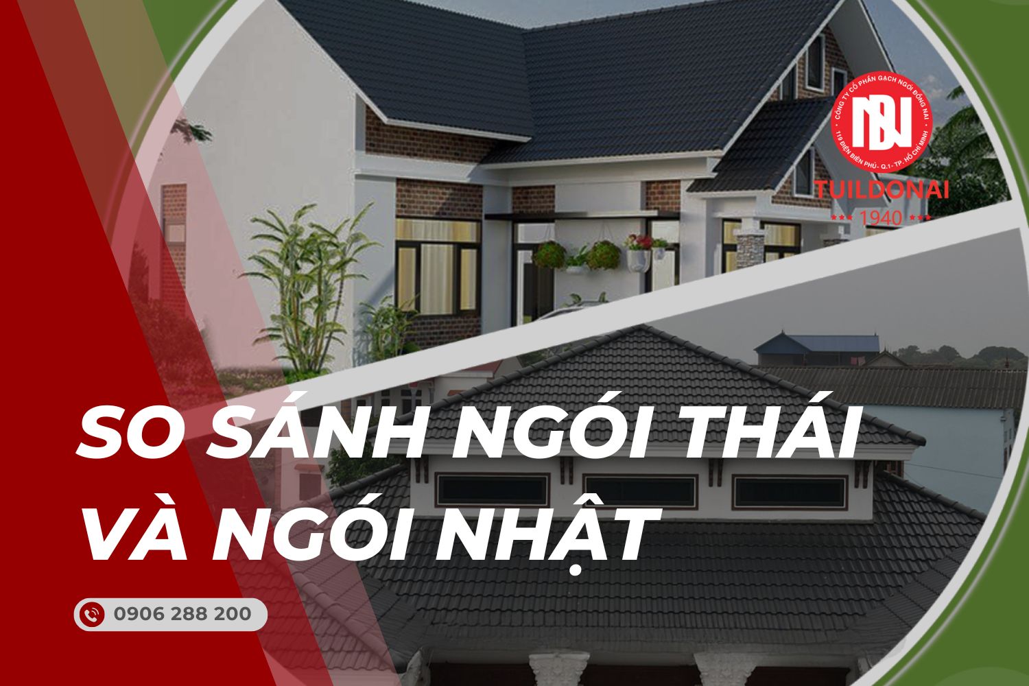 So sánh ngói Thái và ngói Nhật