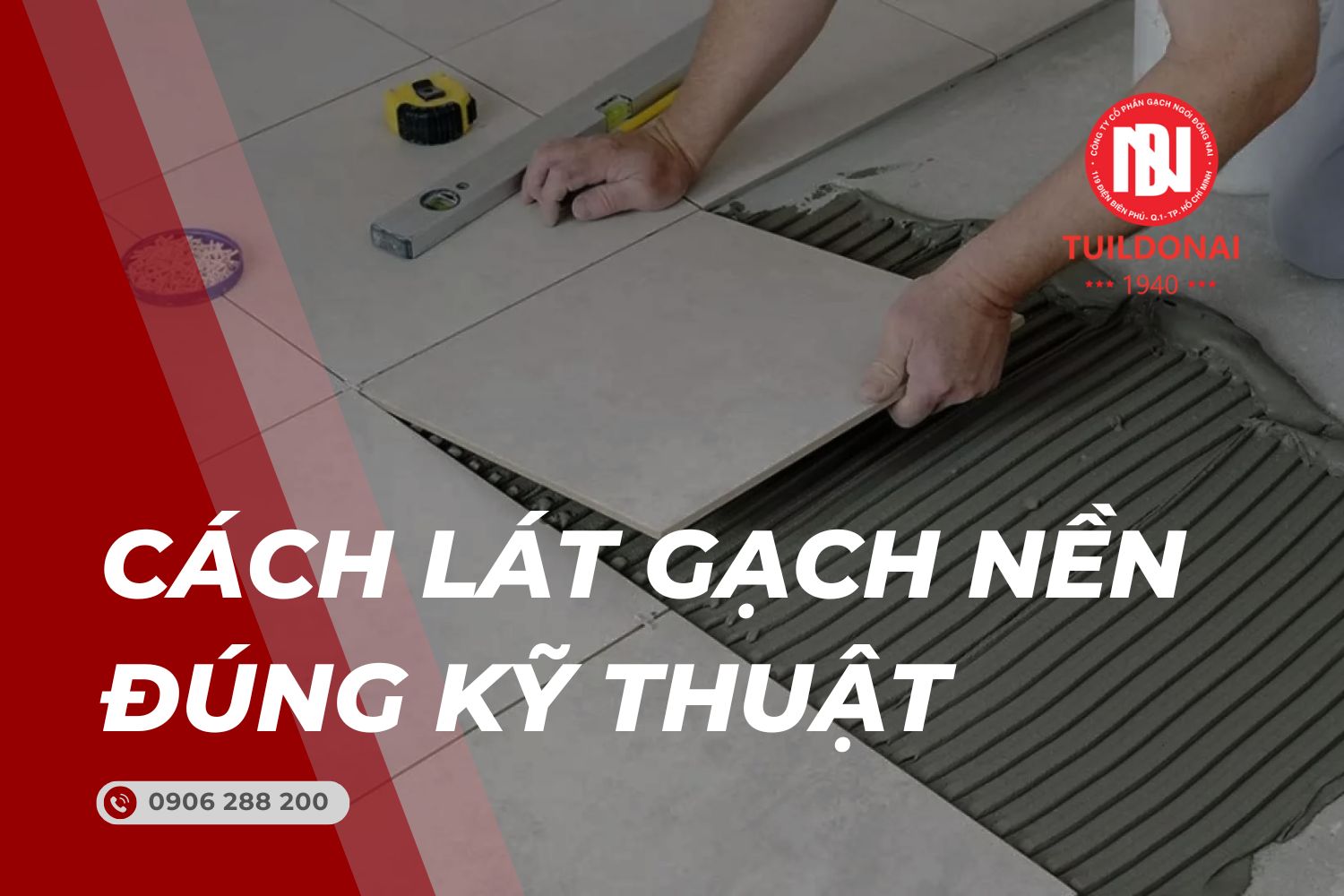 Cách lát gạch nền