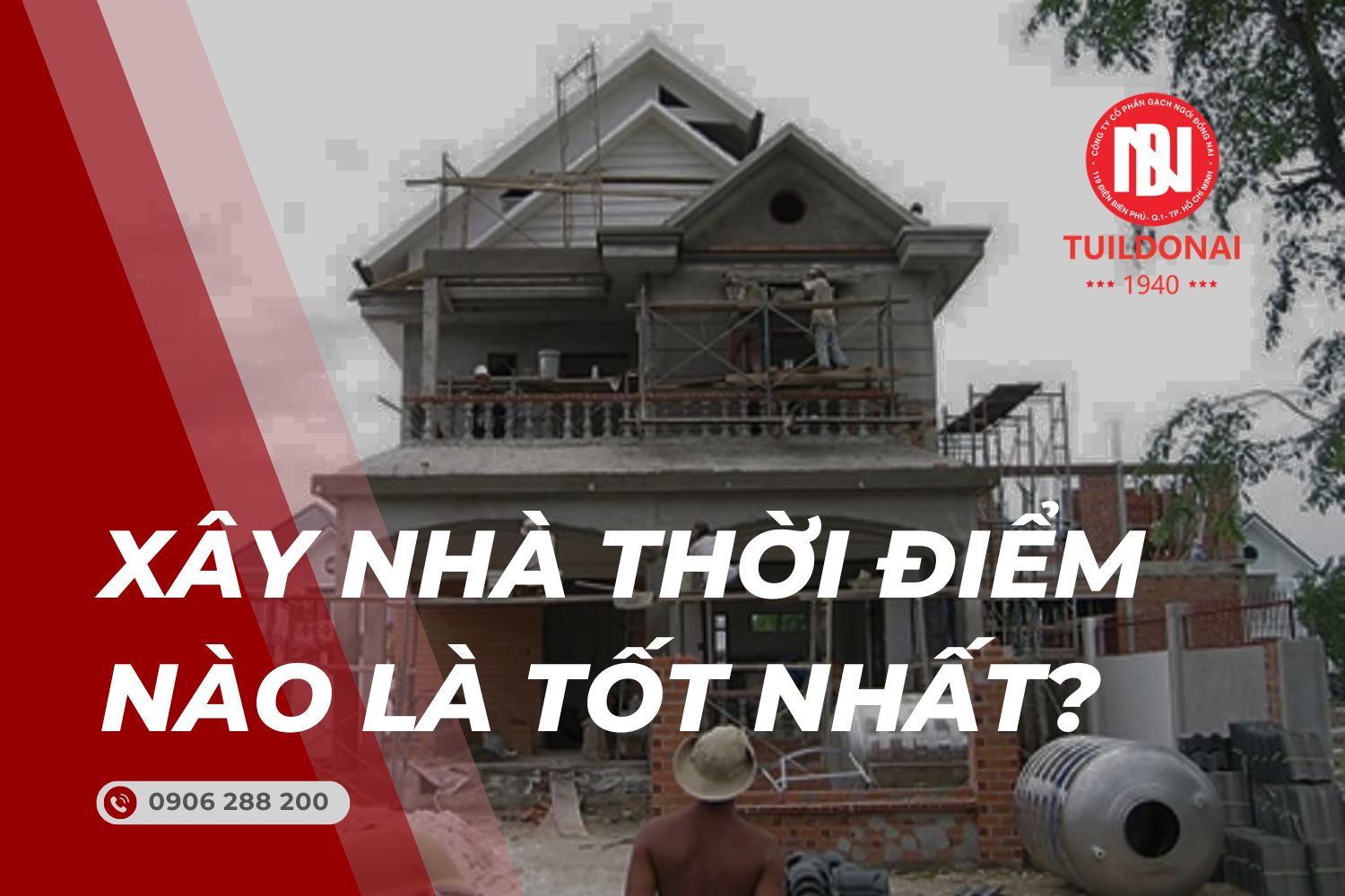 Thời điểm xây nhà trong năm