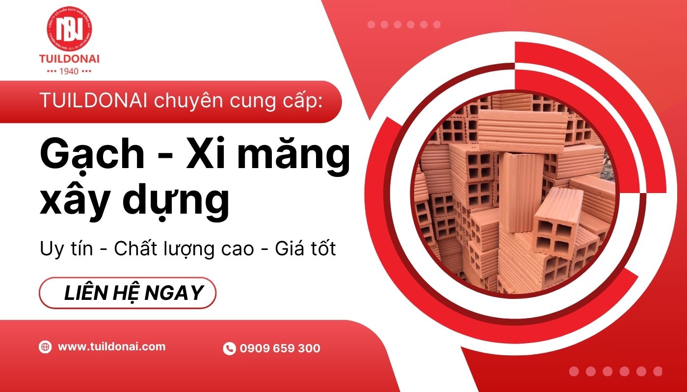 Gạch chất lượng cao được cung cấp bởi TUILDONAI, đảm bảo bền đẹp và đạt tiêu chuẩn