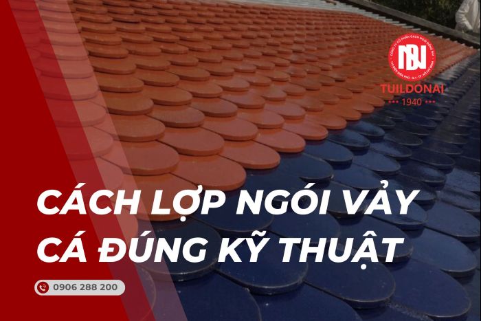 Cách lợp ngói vảy cá