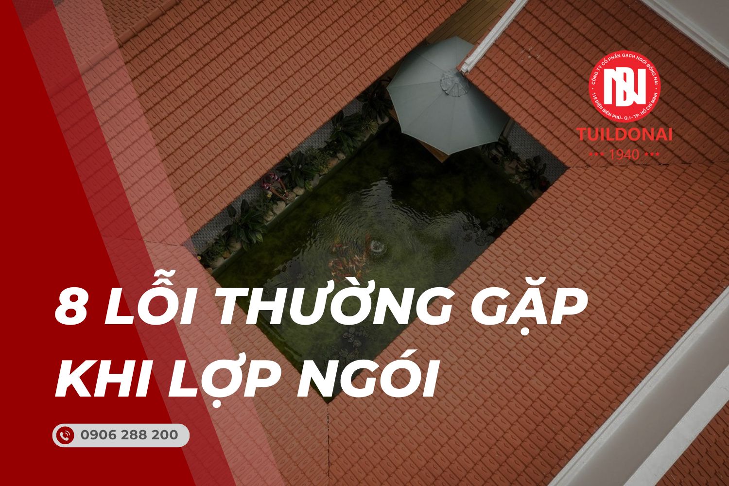 Lỗi thường gặp khi lợp ngói